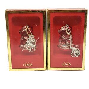 Lenox 2002 Baby's First Christmas Ducky Crystal Ornament Duck Bird Multi Avail